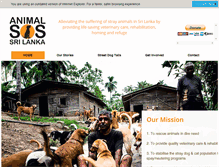 Tablet Screenshot of animalsos-sl.com